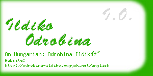 ildiko odrobina business card